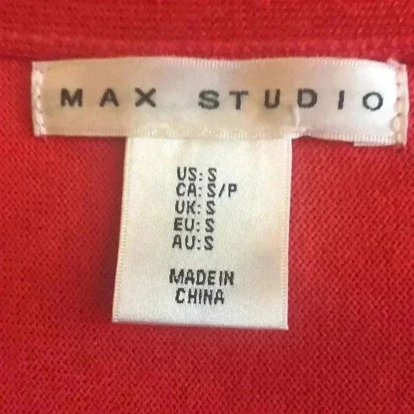 MAX STUDIO Red Top - Picture 2 of 4